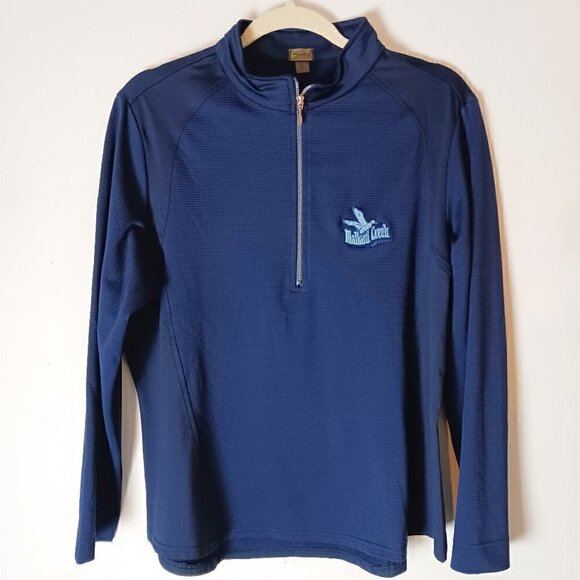 Swing Gold Athletic Embroidered Polo Shirt - Mallard Golf Course - Picture 1 of 6